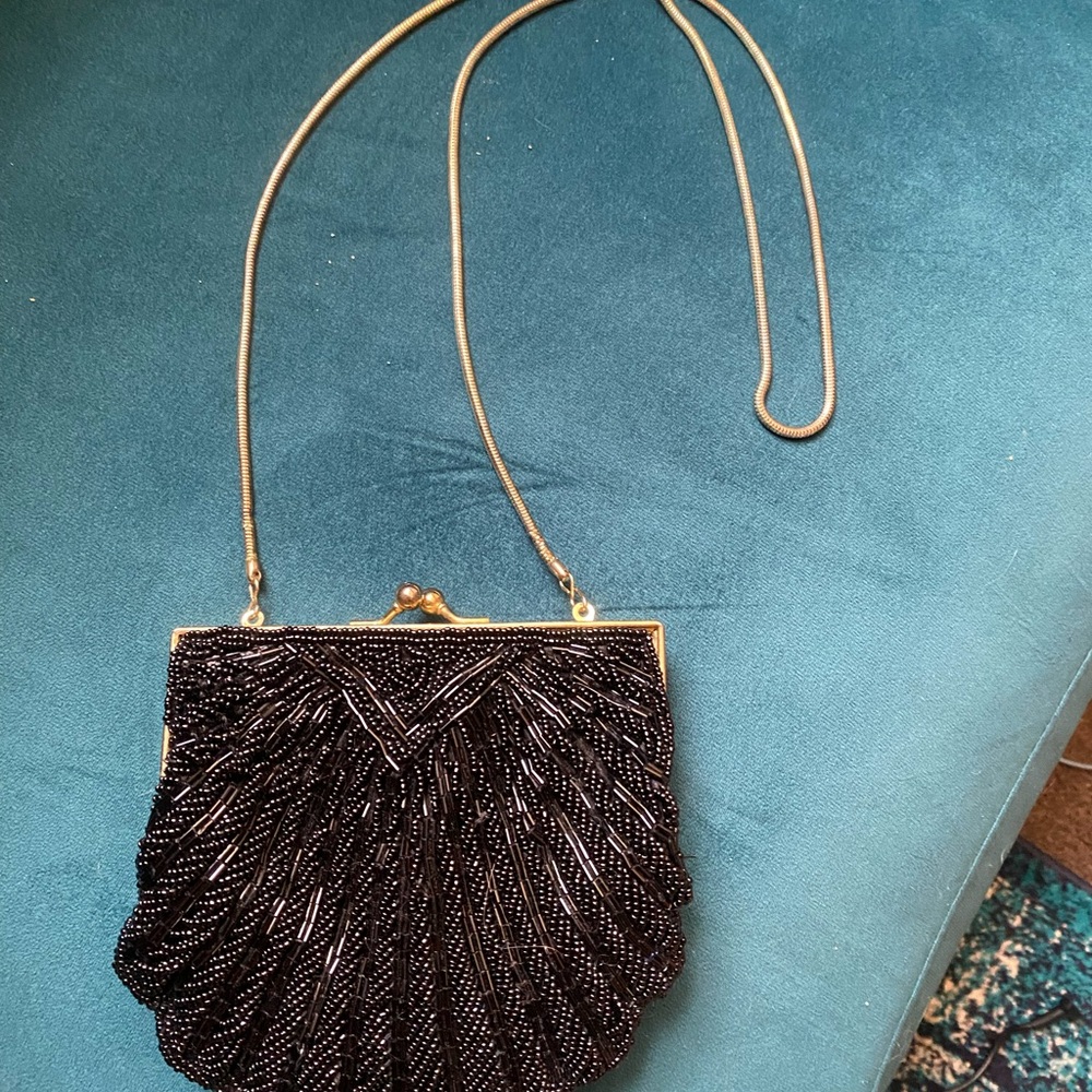 Elegant Black Beaded purse